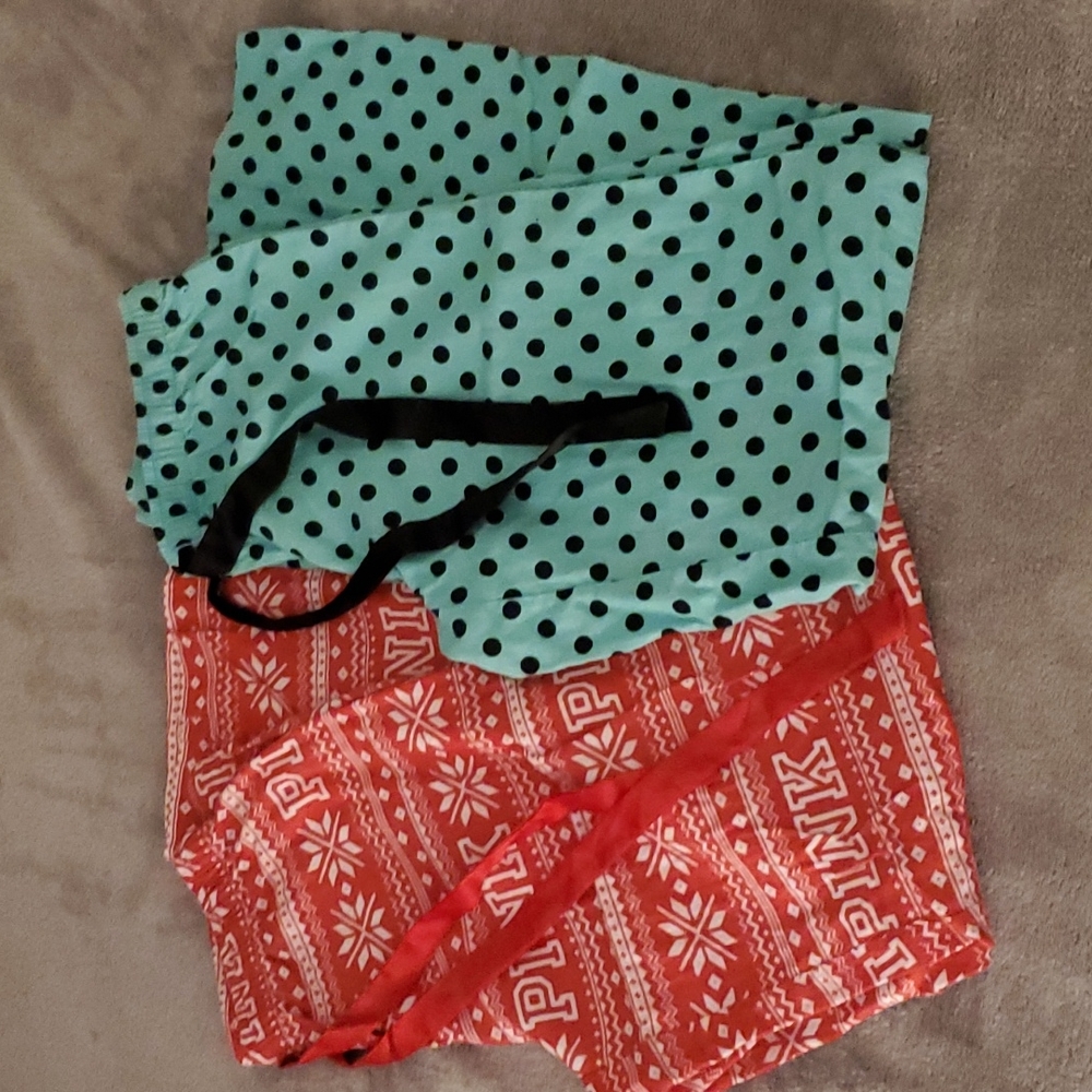 2-VS PINK Pajama Pants